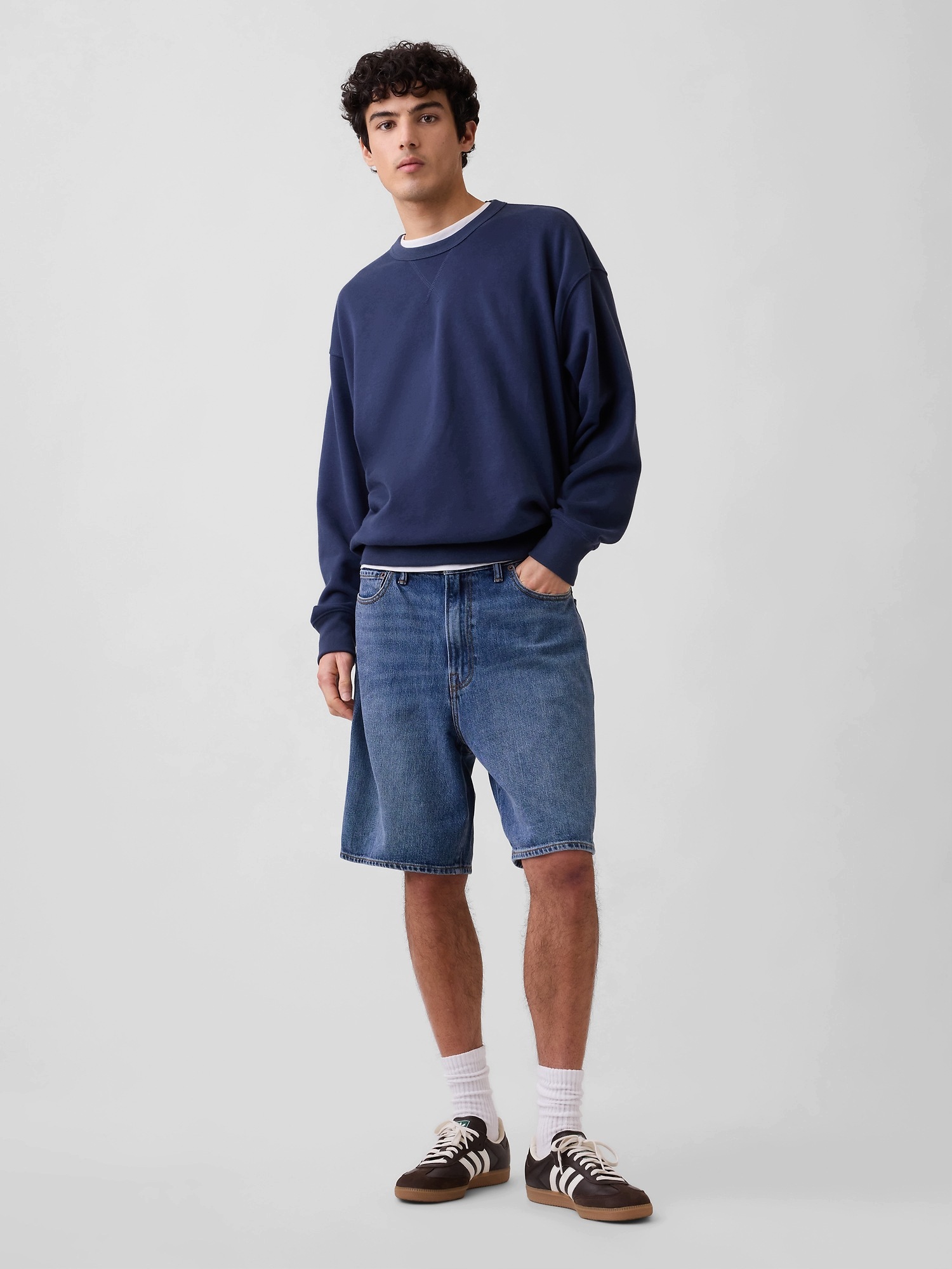 Gap Džínové kraťasy Loose SuperSoft