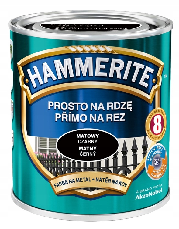 

Farba Hammerite Na Rdzę- czarna, matowa, 0.7l
