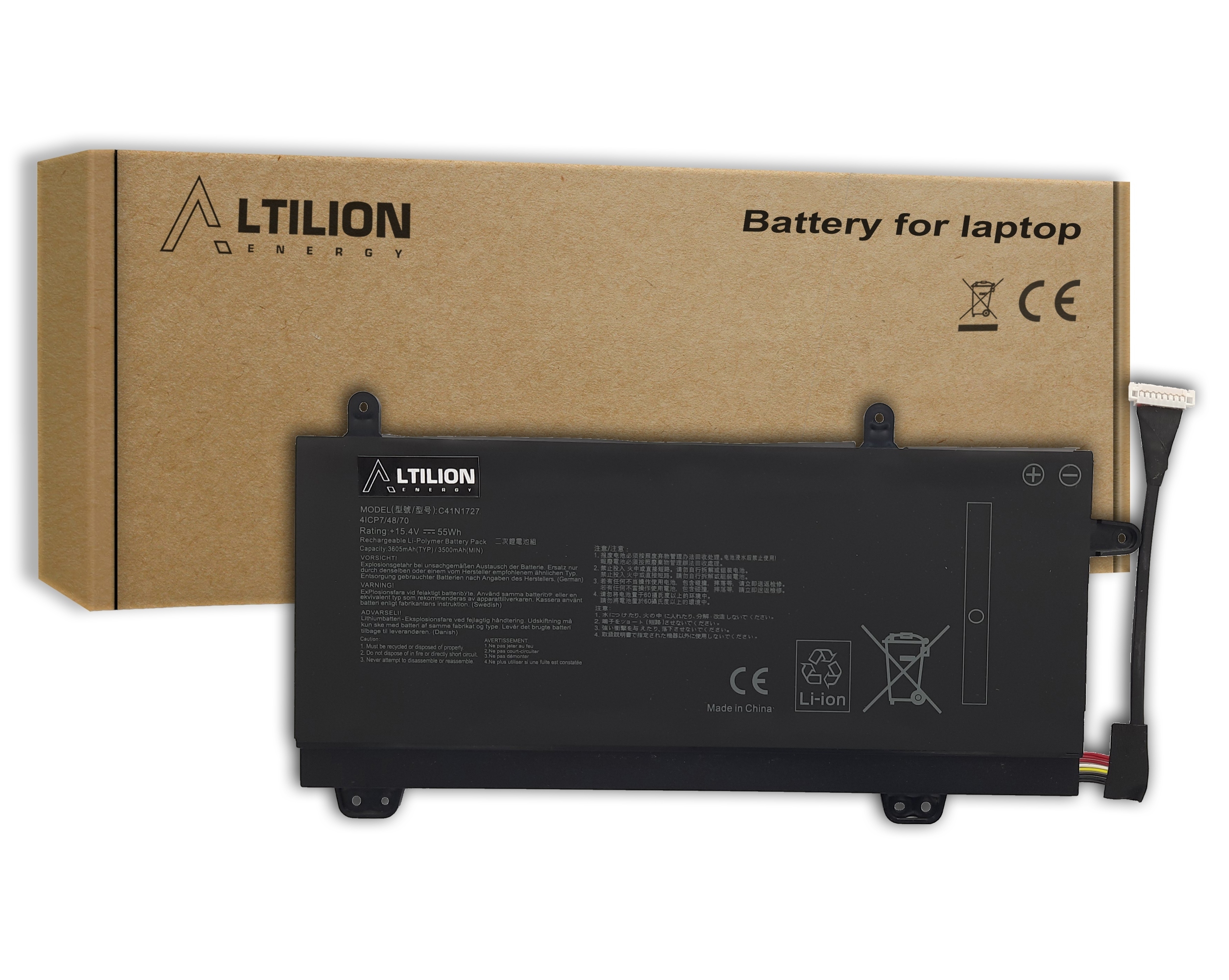 Baterie Altilion Energy C41N1727 je kompatibilní s Asusem