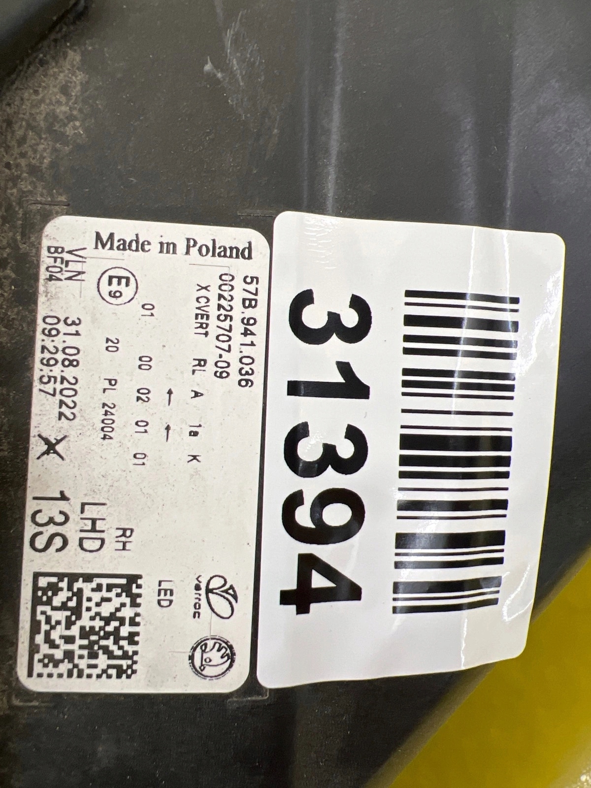 light right front Skoda Karoq 57B Lift Full Led Matrix 57B941036B