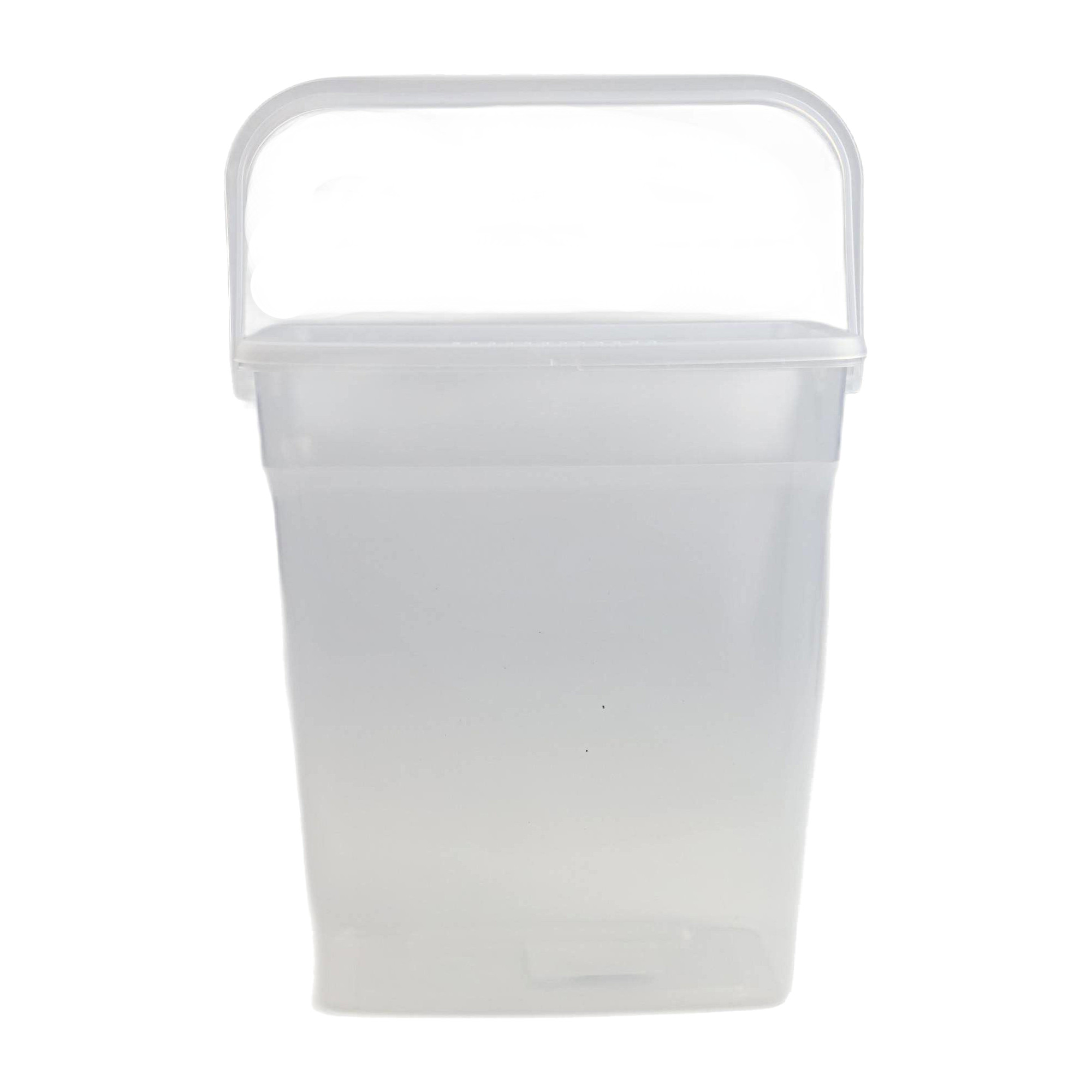 POJEMNIK NA PROSZEK 6L PRZEZROCZYSTY Z RĄCZKĄ DO PRANIA I PRZECHOWYWANIA