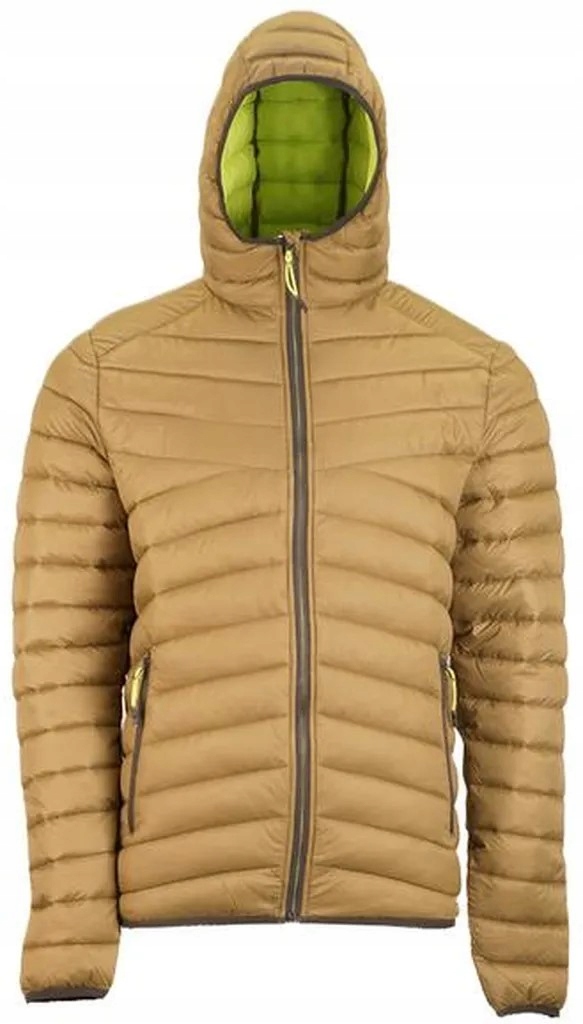 Gts 502852M pánská zateplená bunda s kapucí Olive hnědá olivová XXL