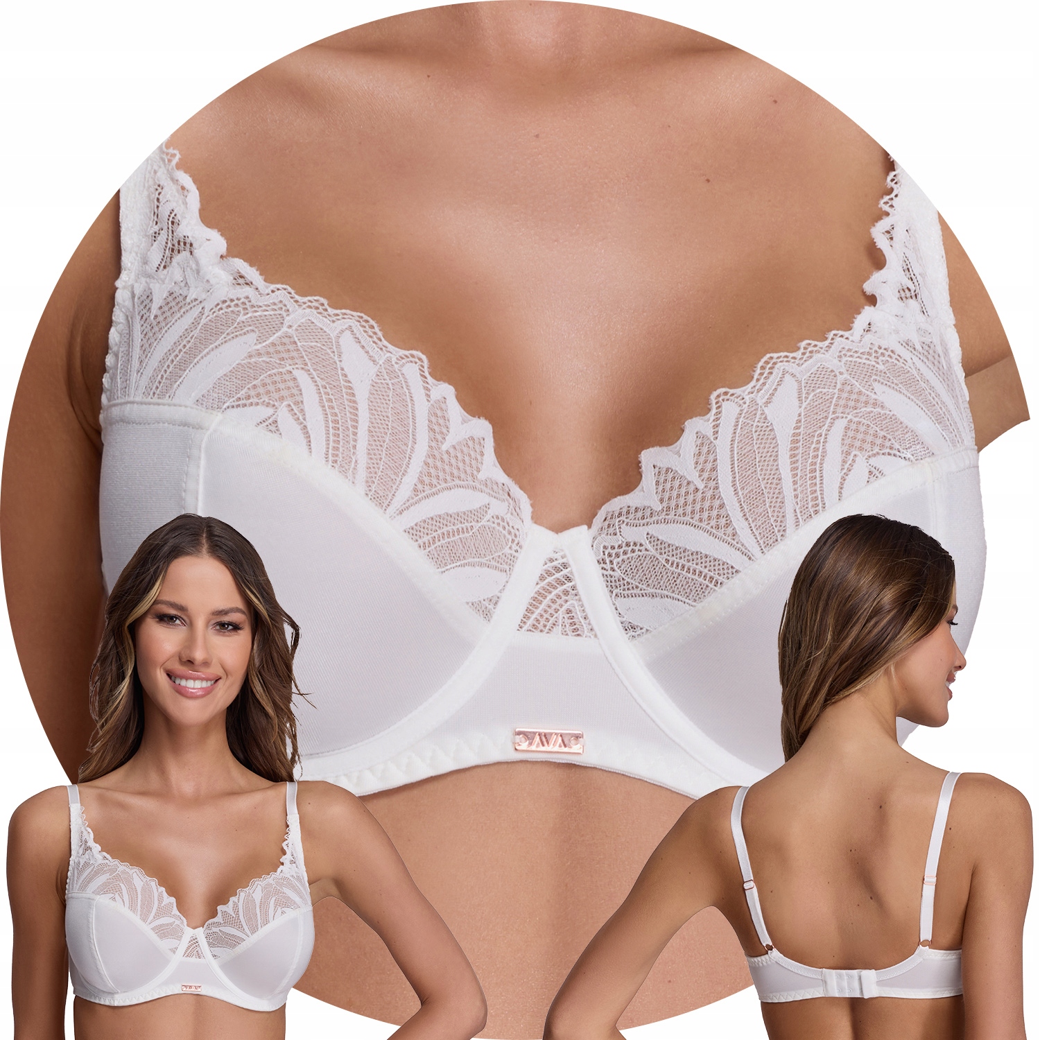 Ava 2106 Yasemin ecru 65F Podprsenka měkká