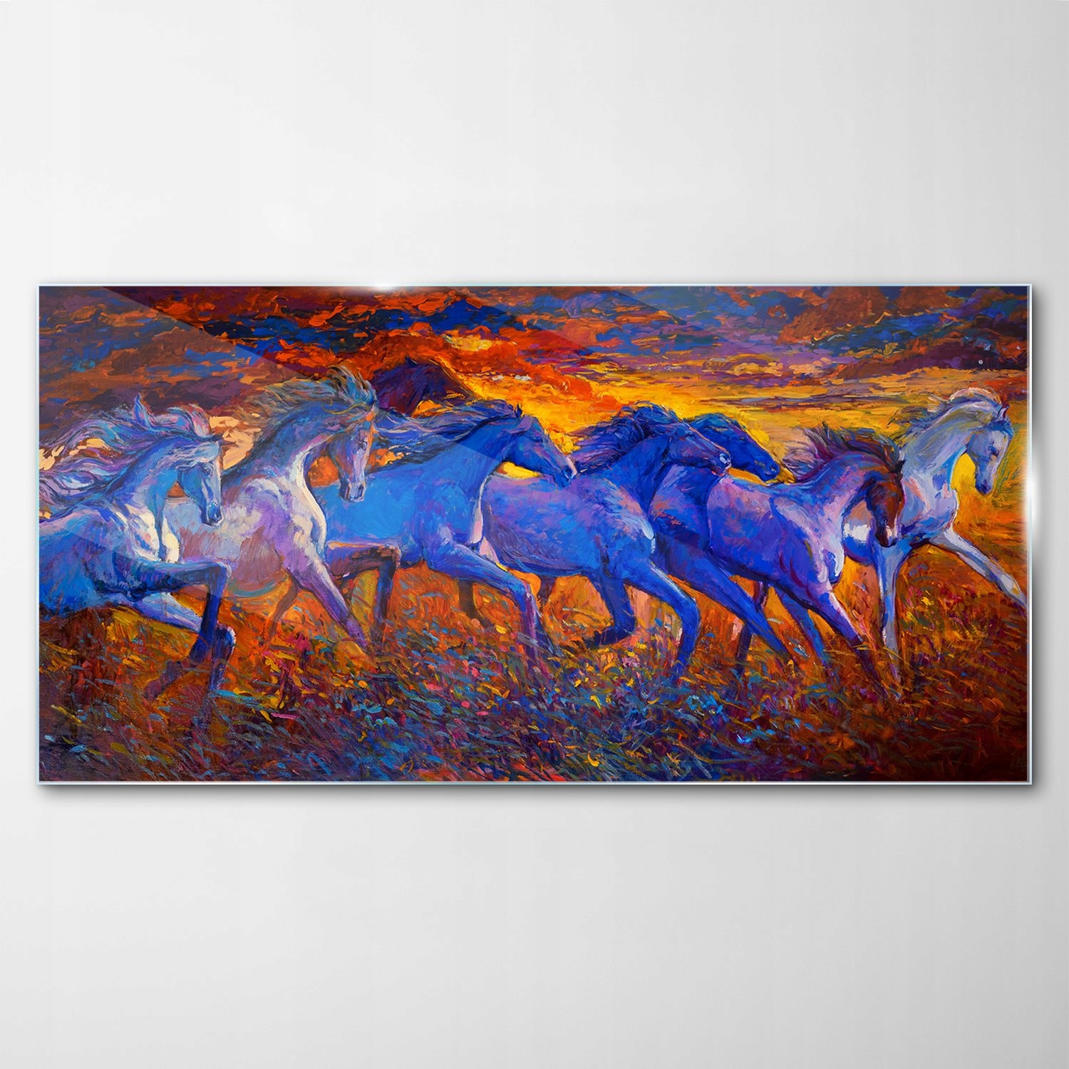 

Obraz Szklany Dekor Konie Zwierzęta Galop 140x70