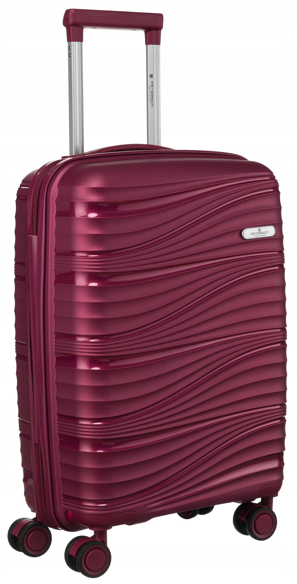 Walizka z uchwytem twarda podróżna na kółkach mała Peterson polipropylen