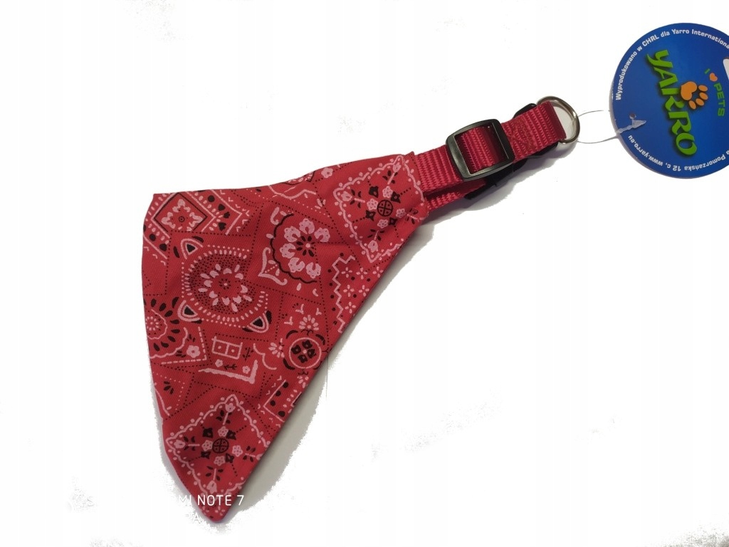 

Obroża z taśmy z chustą 2 x 35-50 cm Czerwony