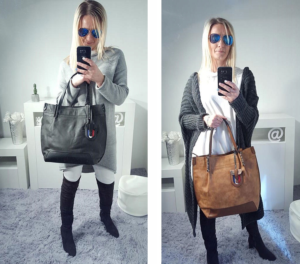 

Duża Torebka Shopper Bag Torba Zarka Brelok France