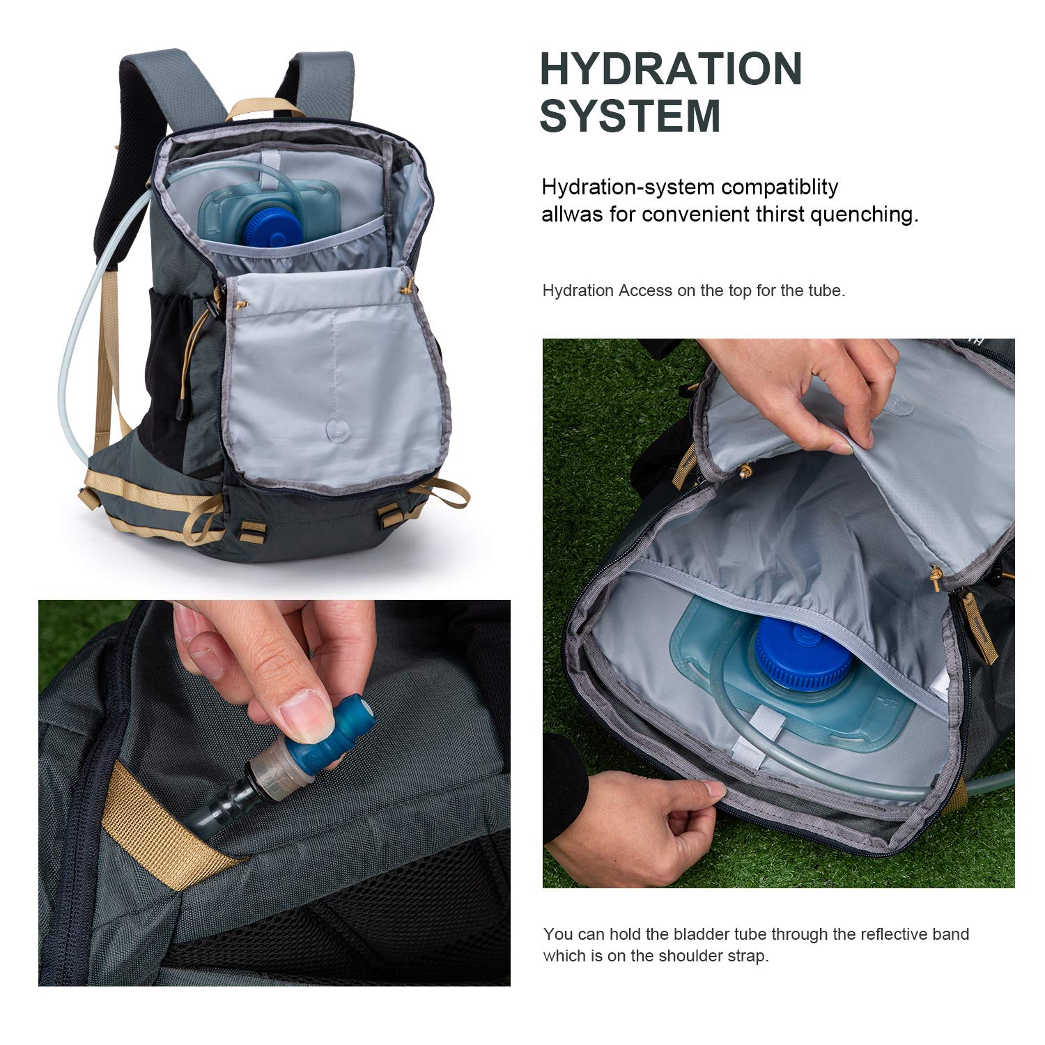 MOUNTAINTOP Plecak Turystyczny 35L Lekki Unisex Na Wędrówki i Camping — miniatura 7