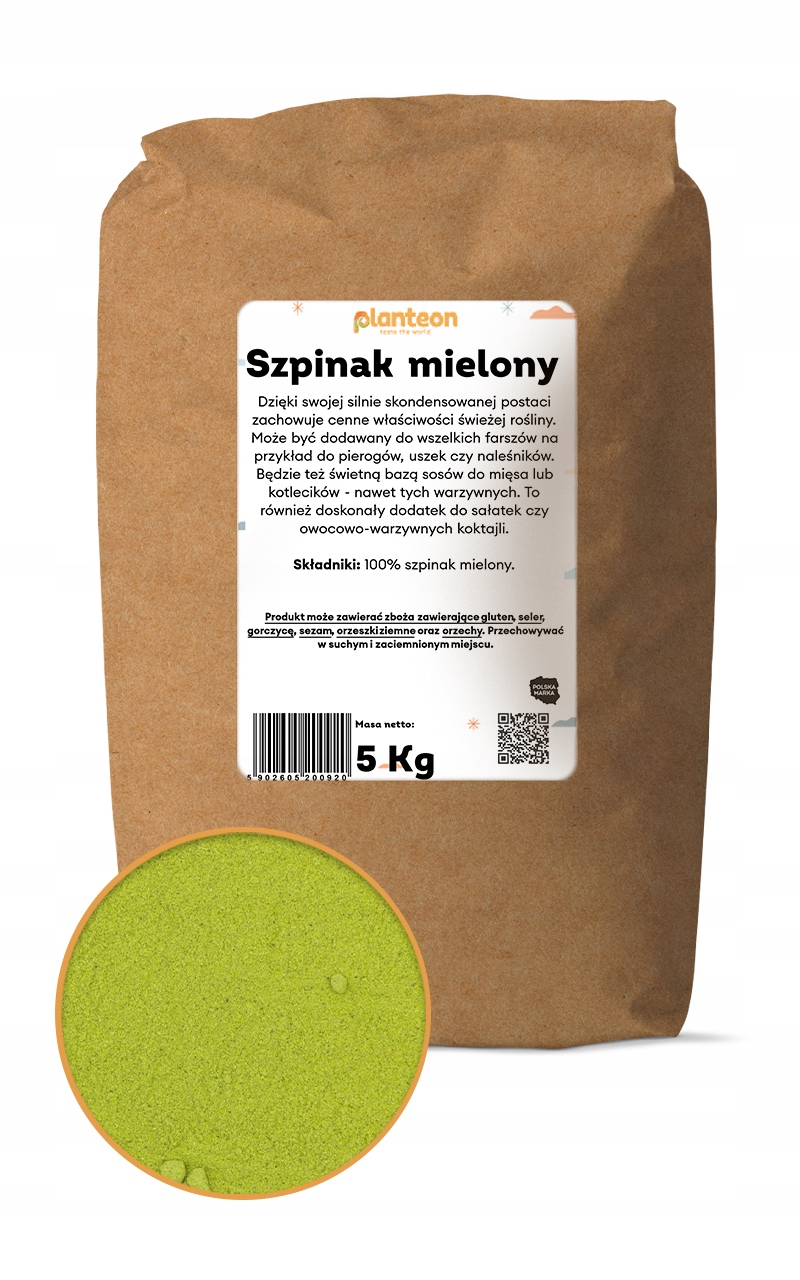 Mletý špenát 5 kg