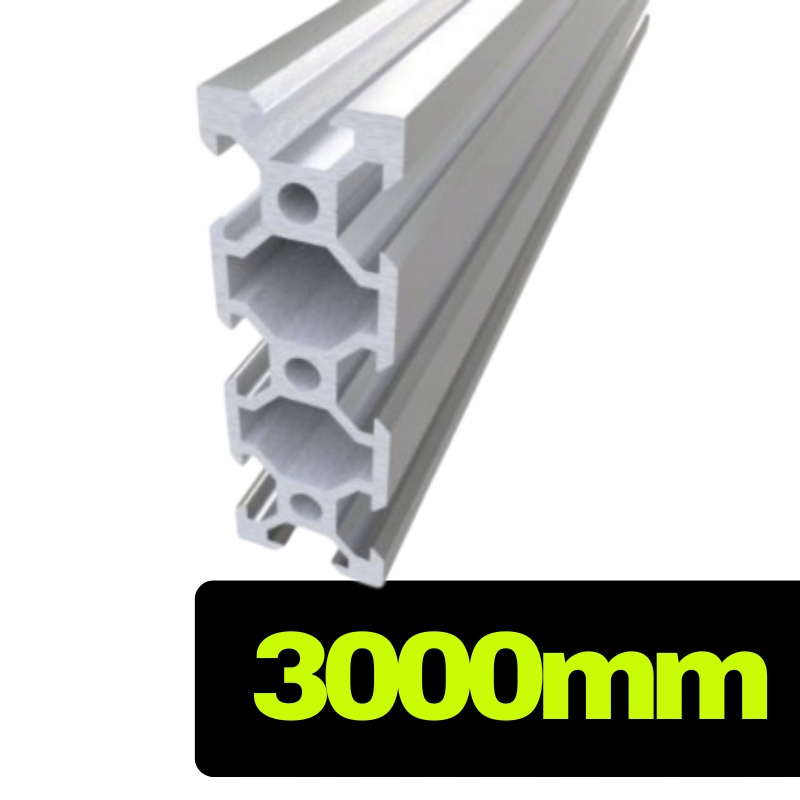 Hliníkový profil V-slot 2060 stříbrný o délce 300 cm