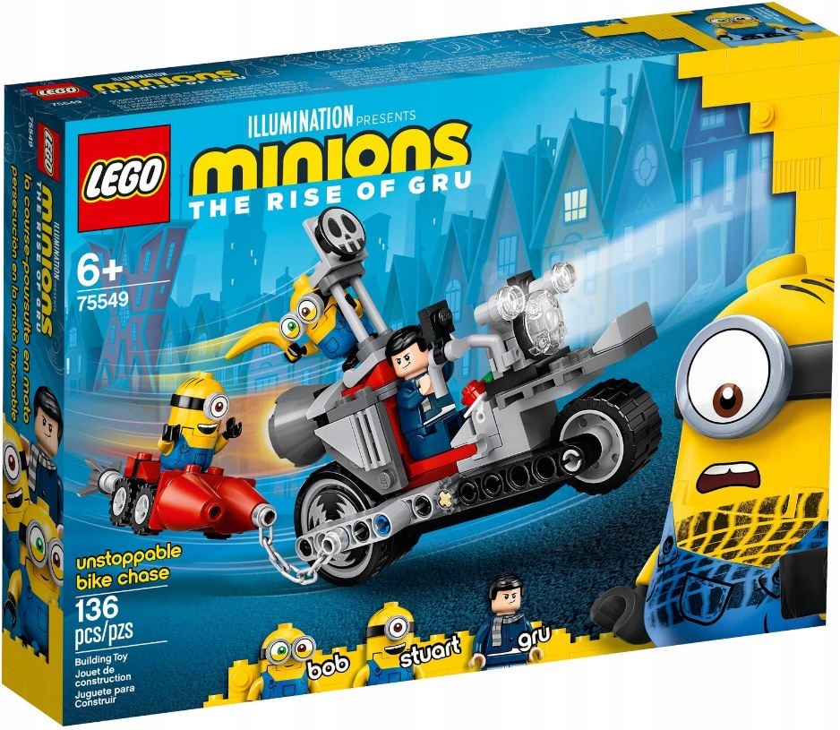

Lego Minionki 75549 Niepowstrzymany motocykl uciek