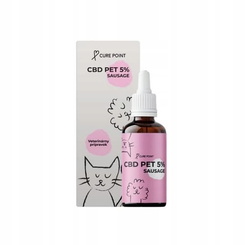 Cure Point Cbd Pet 5% Olej pro psy Sausage 10ml