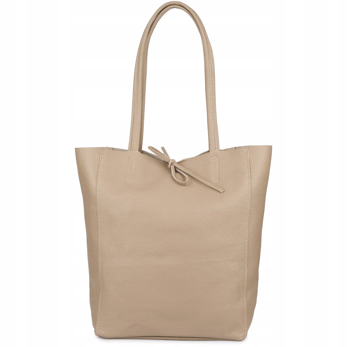 Kožená dámská taška shopperka prostorná A4 přírodní italská kůže B