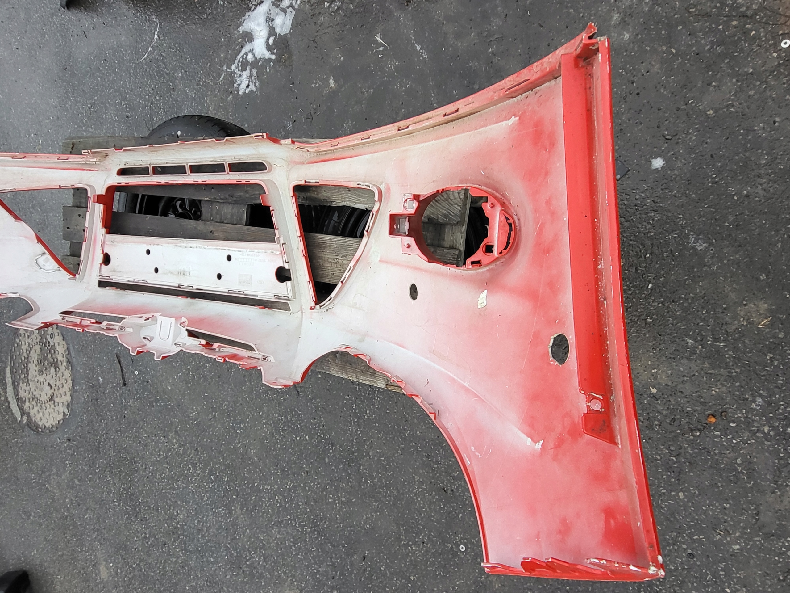 front bumper front FORD FOCUS 3 III MK3 red OE