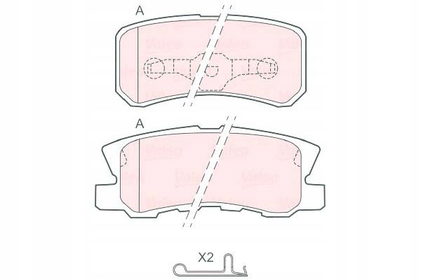 VALEO КОЛОДКИ HAMULCOWE8028671aa K 5105505