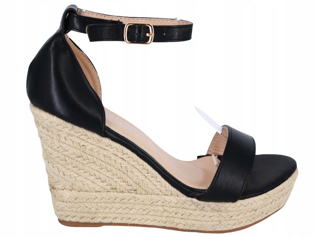 

Sandały Na Koturnie Espadryle Czarne G4JX6585 36
