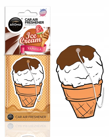 

Aroma Car Ice Cream Brown Lody Waniliowe