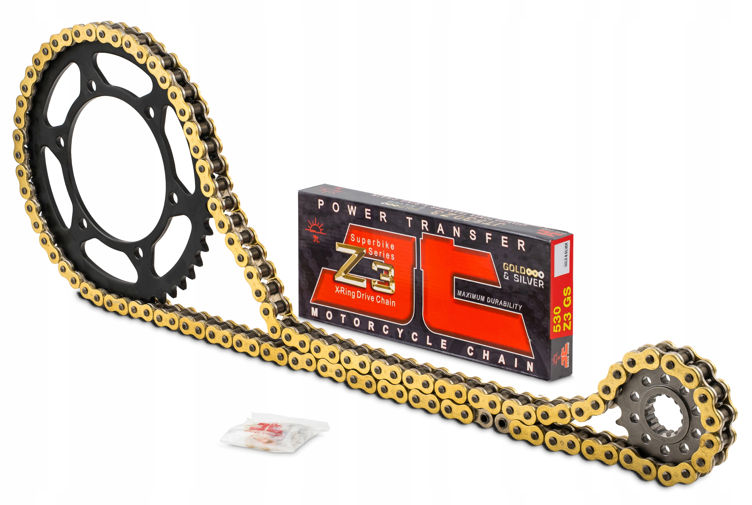 Sada pohonu Kawasaki ZX-9VEL. 1998-2001r Výkon ozubení Řetěz Z3 Gold