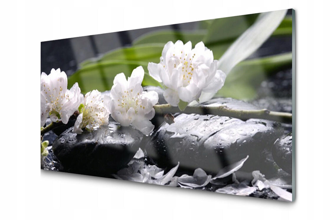 

Panel szklany dekor Kwiat Natura 140x70 + Klej