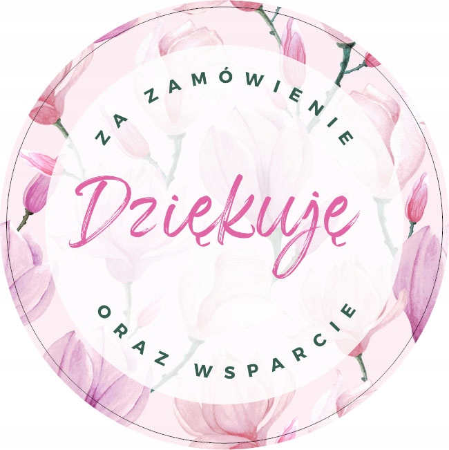

Naklejki Dziękuję Za Zamówienie NB522 5 CM 20SZT