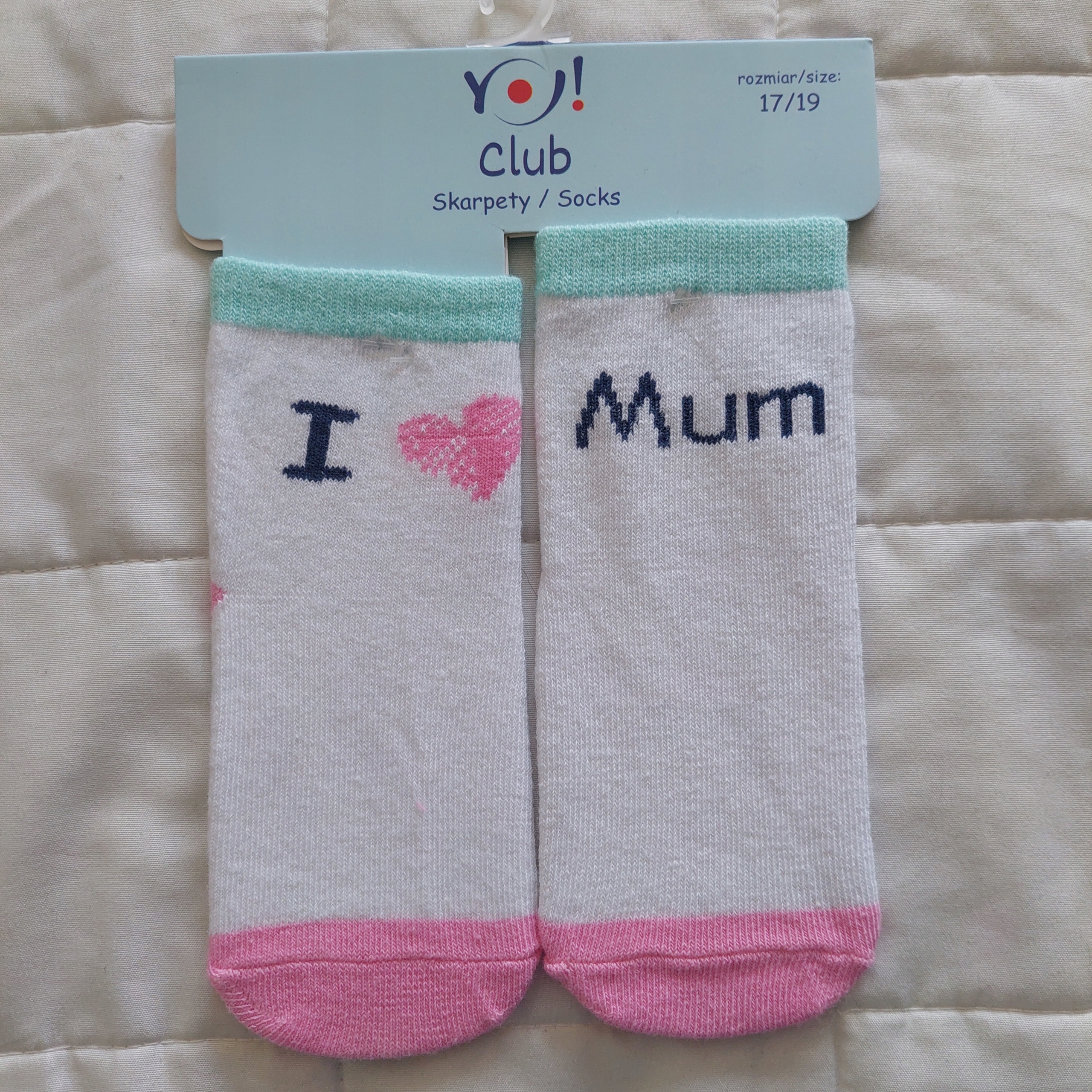 

nowe skarpetki YoClub 17/19 (10-12cm) napisy