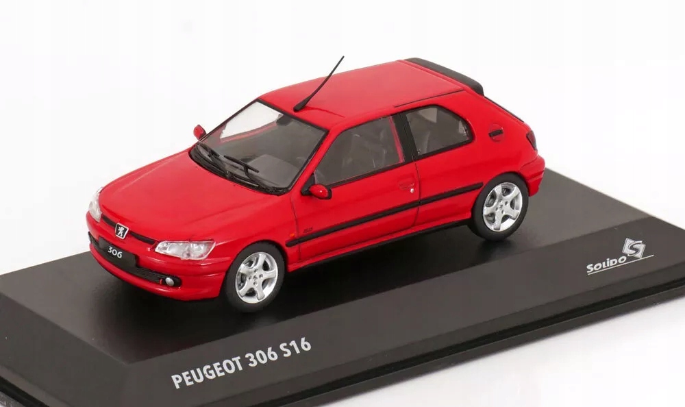 Peugeot 306 GTi S16 Červená 2002 1/43 Solido