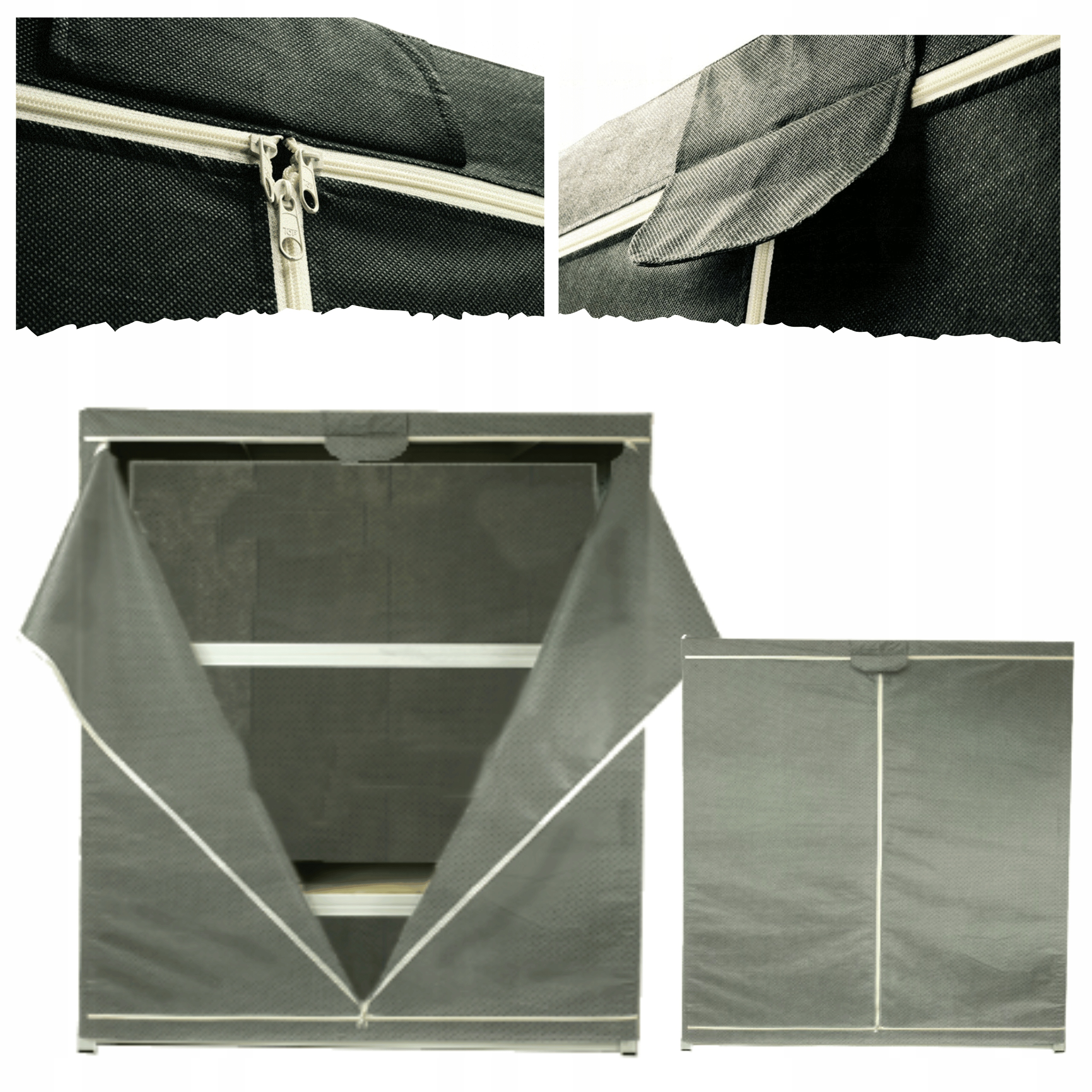 Ochranný obal na regál 106x90x30 cm, pouzdro na stojan Šedé, Odolné