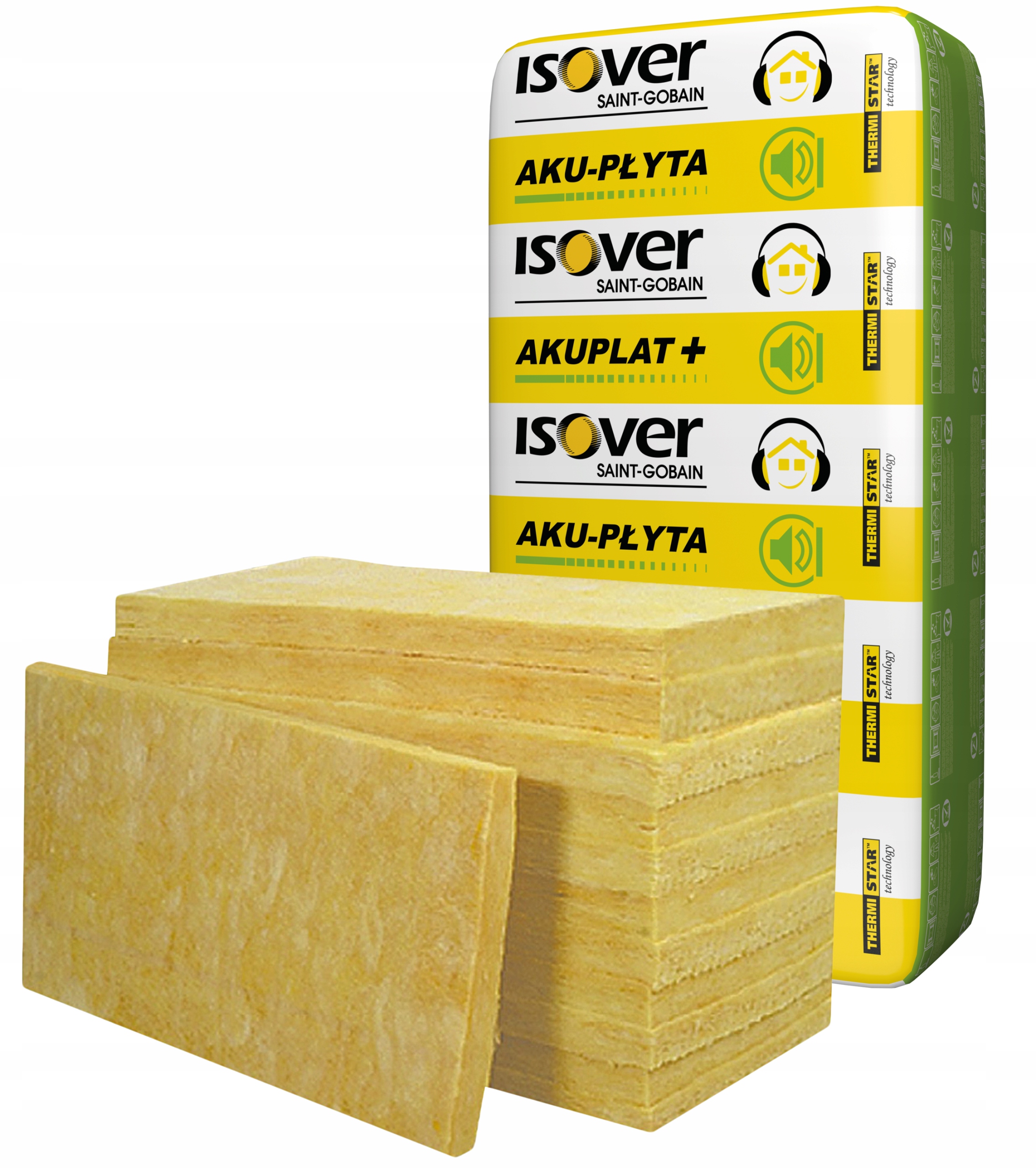 

Wełna Mineralna Isover 5cm Aku-płyta 037 14,4m2