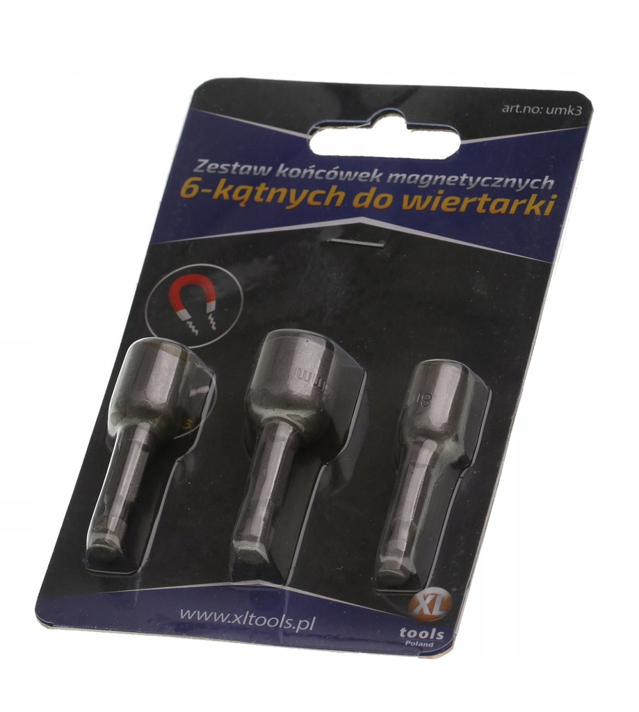 ZESTAW KOŃCÓWEK MAGNETYCZNYCH 6-KĄTNYCH Kod producenta UMK3