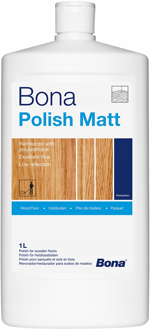 Bona Polish Mat 1L pasta na údržbu lakovaných dřevěných podlah
