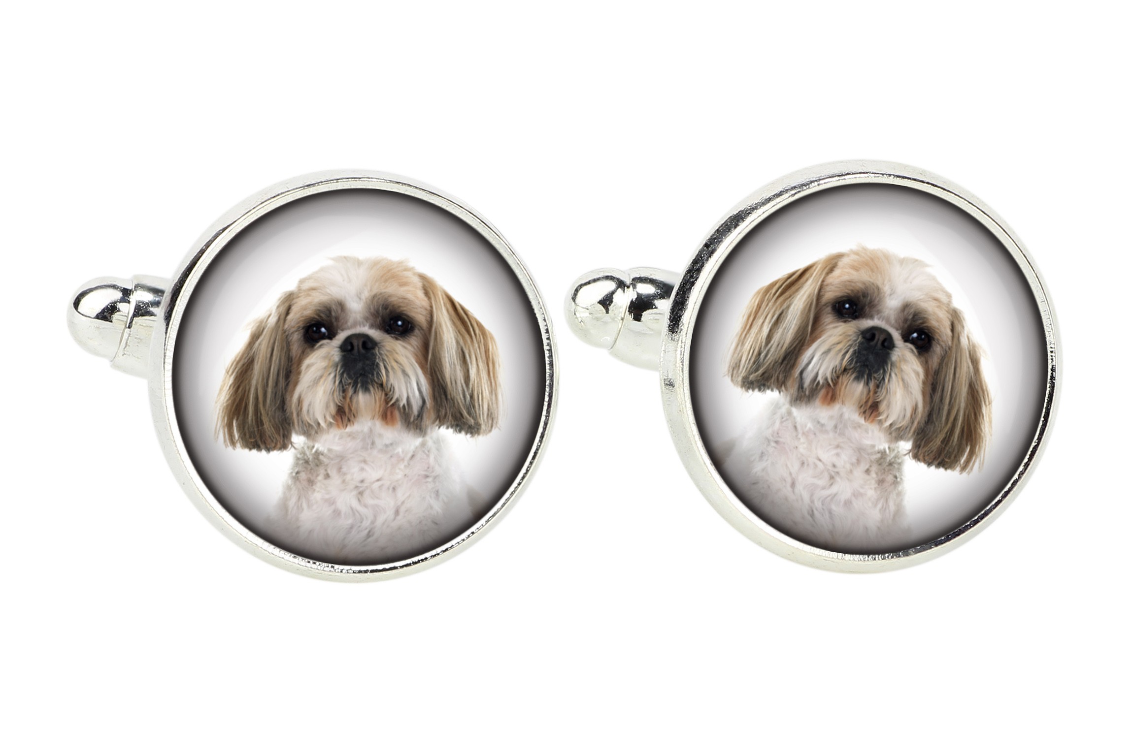

Shih Tzu Spinki do mankietów z Twoim zdjęciem
