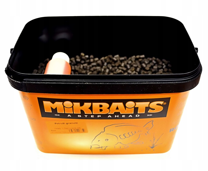 Mikbaits Granulki pstrągowe 8mm,2,5kg+100ml Łosoś Oil