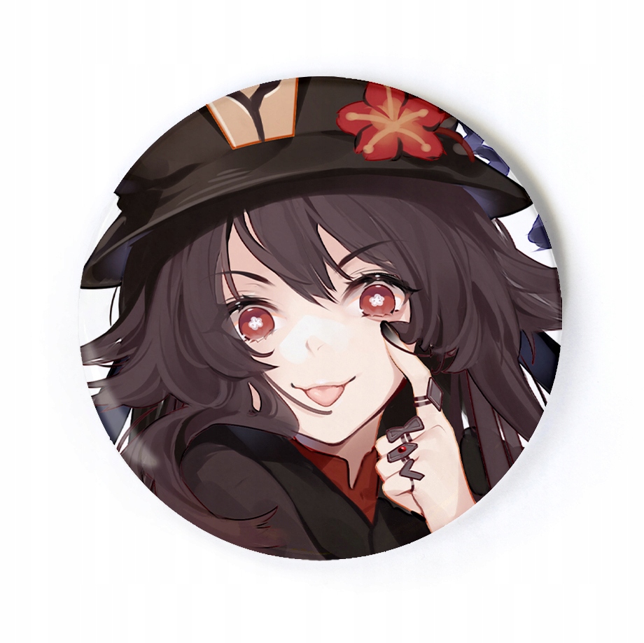 Przypinka anime Genshin Impact Hu Tao 58 mm