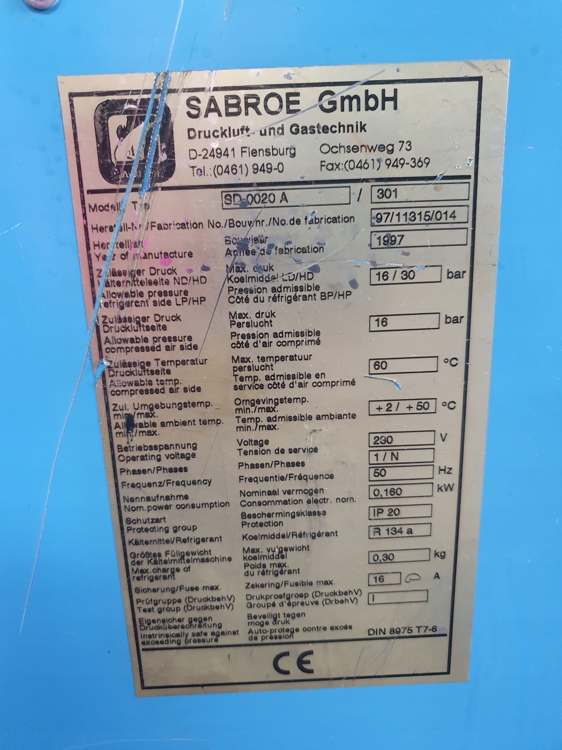 Osuszacz ziębniczy ULTRATROC 2,5m3/MIN Model Ultratroc