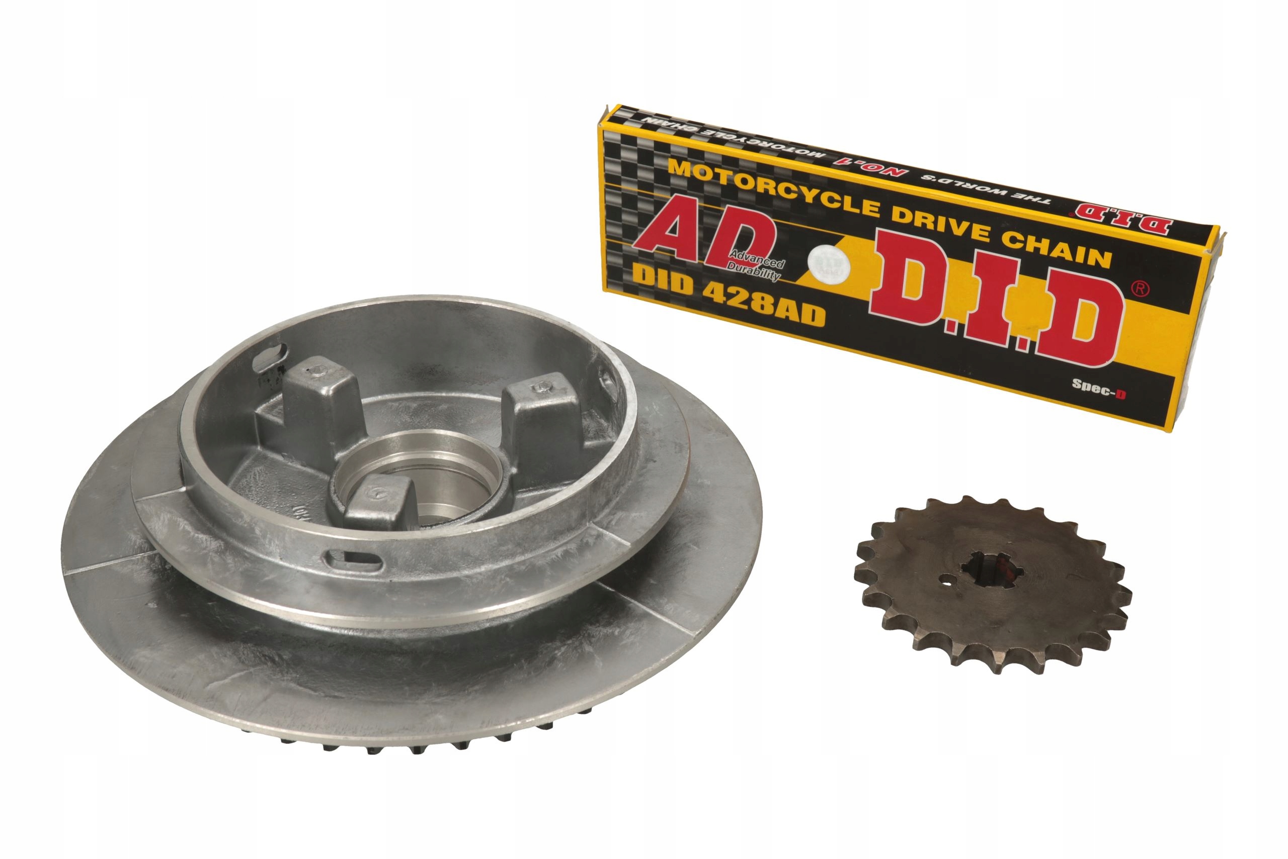 ZĘBATKA PRZÓD TYŁ ŁAŃCUCH DID NAPĘD MZ TS 250 Producent DID