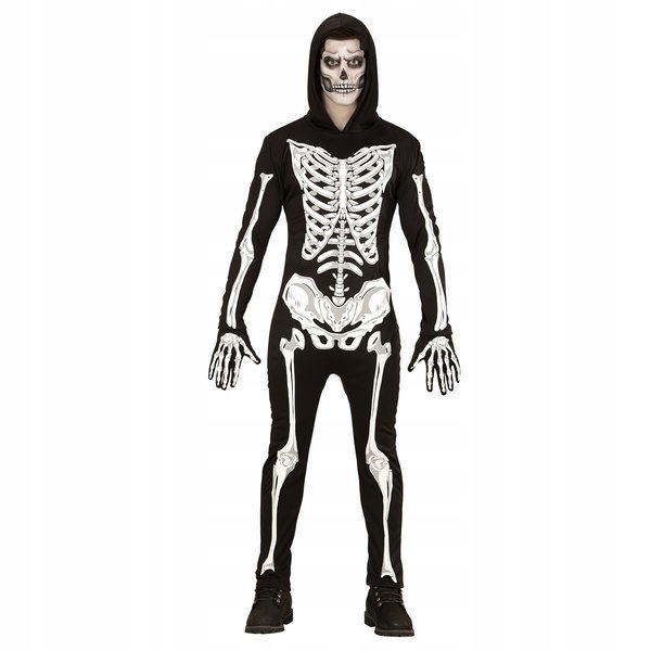 Pánský Kostým Kostlivec Halloweenský Kostým Kostlivce L