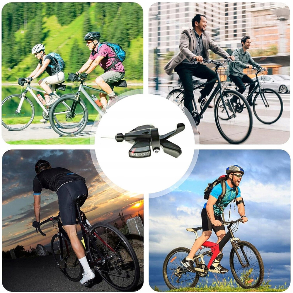 PRZERZUTKA KCIUKOWA ROWEROWA 1 PARA DŹWIGNIA ZMIANY 3 X 8 24 BIEGÓW Waga 320 g