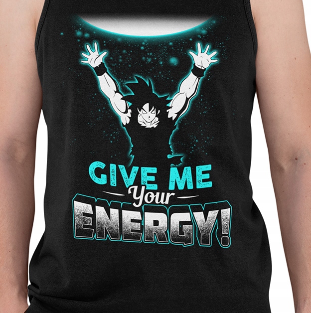 TANK TOP DRAGONBALL GIVE ME YOUR ENERGY Marka inna