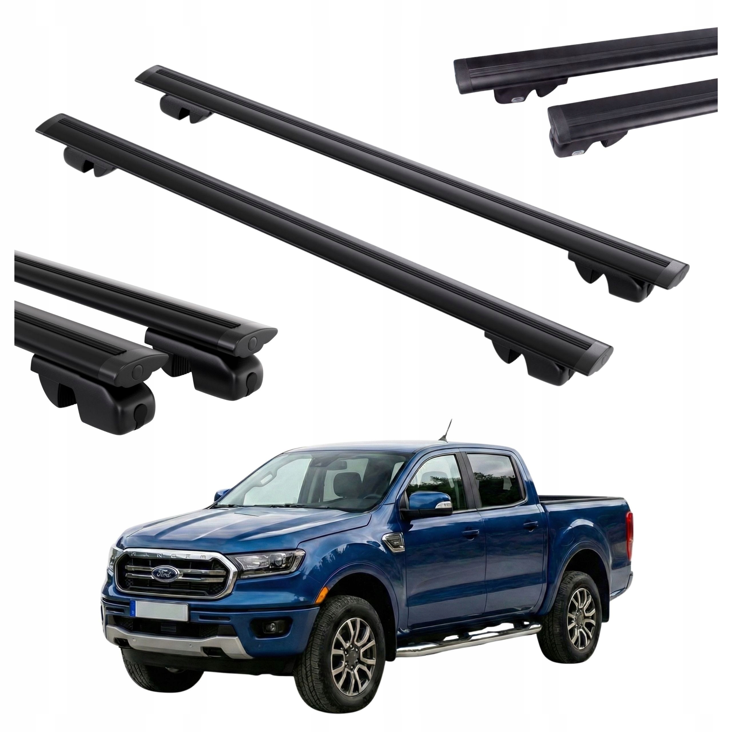 Základní nosič na klasické relingy Ford Ranger 2022 hliníkové nosníky