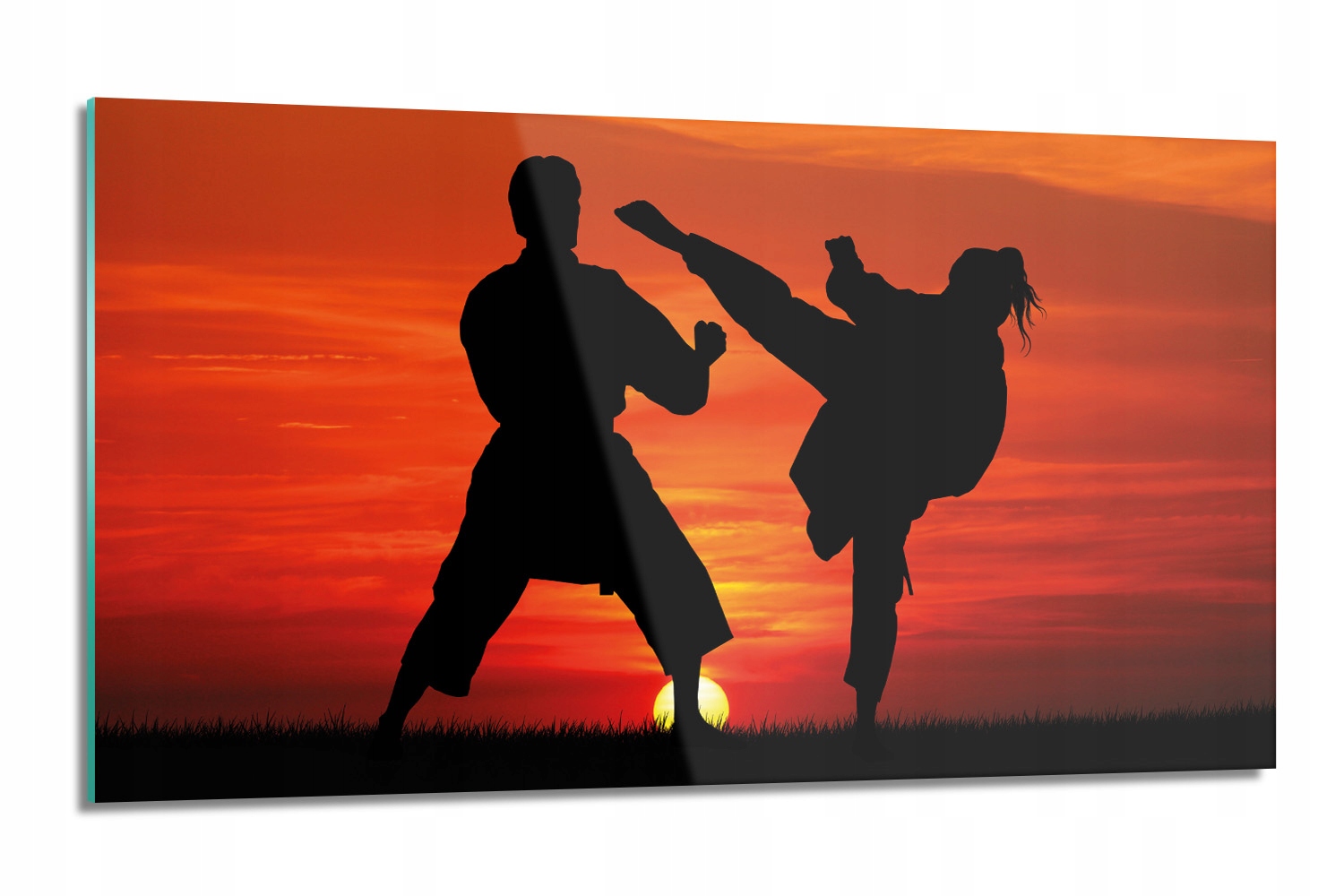 skleněná deska Karate bojová umění kalená 120x60