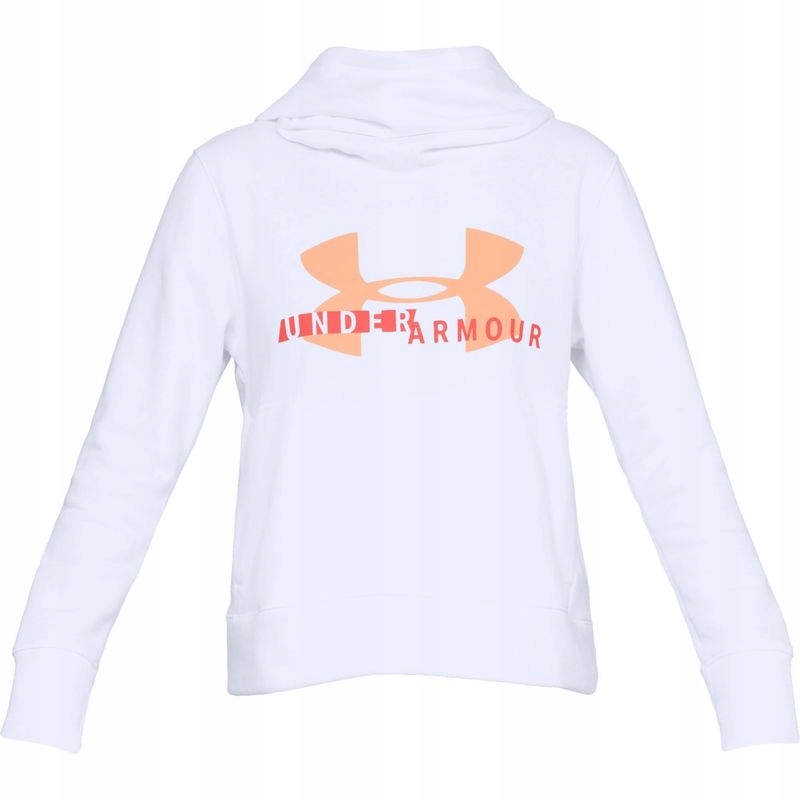 Bluza Under Armour Cotton Fleece Sportstyle Logo Hoodie Women White M