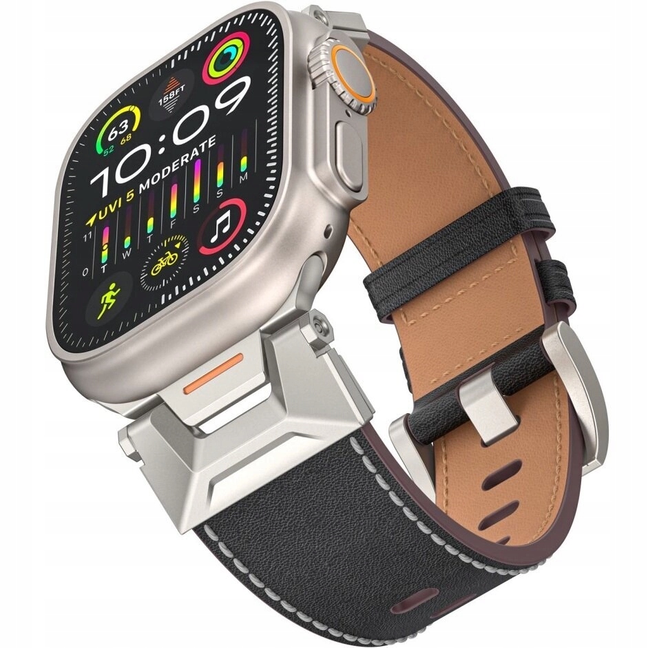 Kožený Řemínek Pro Apple Watch 4/5/6/7/8/9/10/SE Ultra 1/2 42/44/45/46/49MM