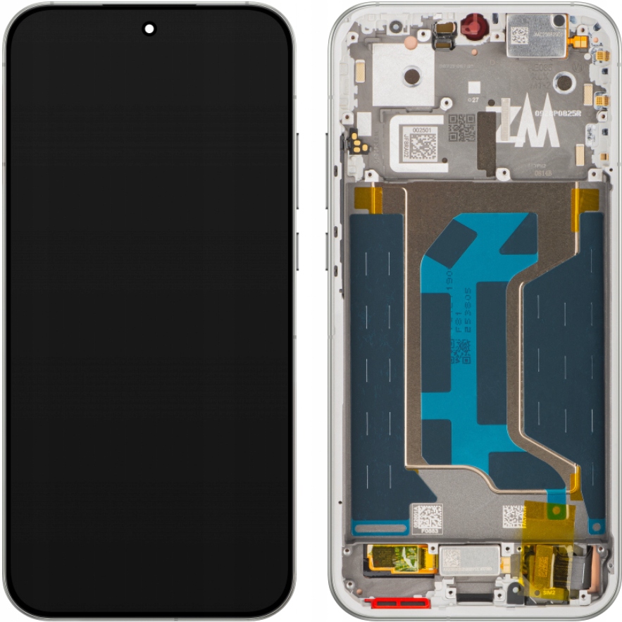 Org originální LCD dotykový displej s rámečkem pro Realme Gt 8 Pro Bílý