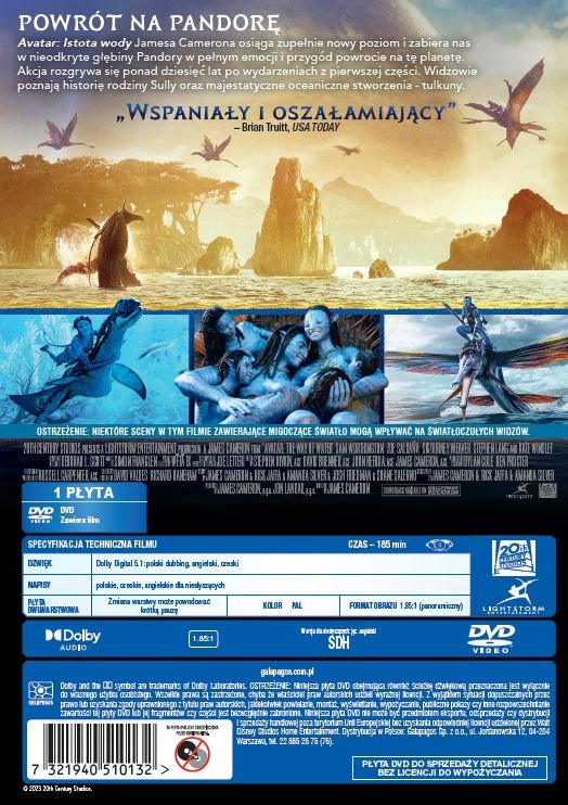 AVATAR 2: ISTOTA WODY (DVD) Gatunek fantasy