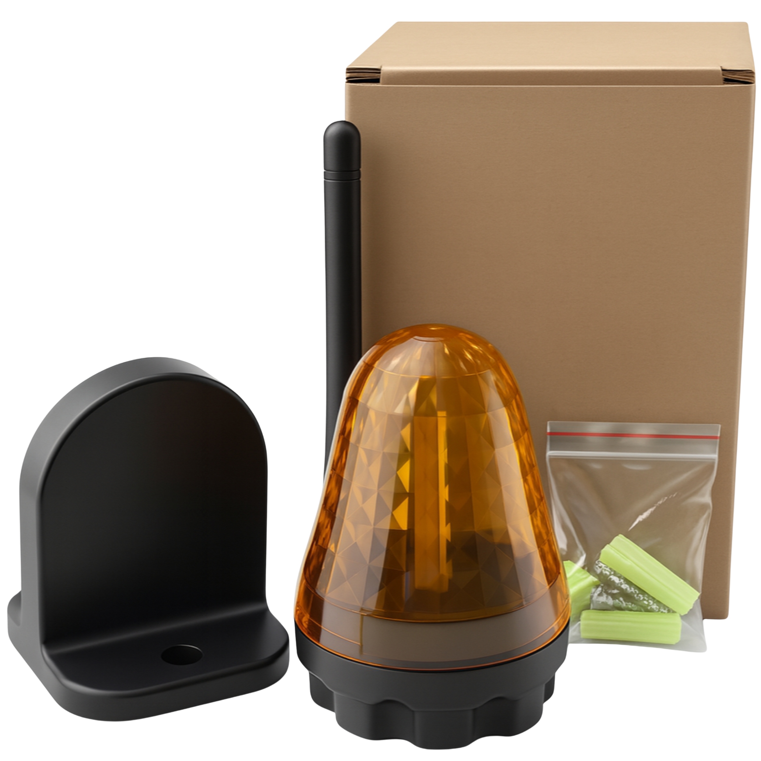 Led Lampa Kohout Oranžová Anténa Pro Automatické Brány 12-230V