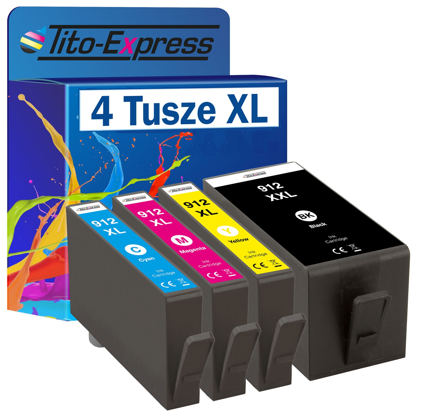 

4x Tusze do Hp 912 XL OfficeJet 8010 8020 zestaw