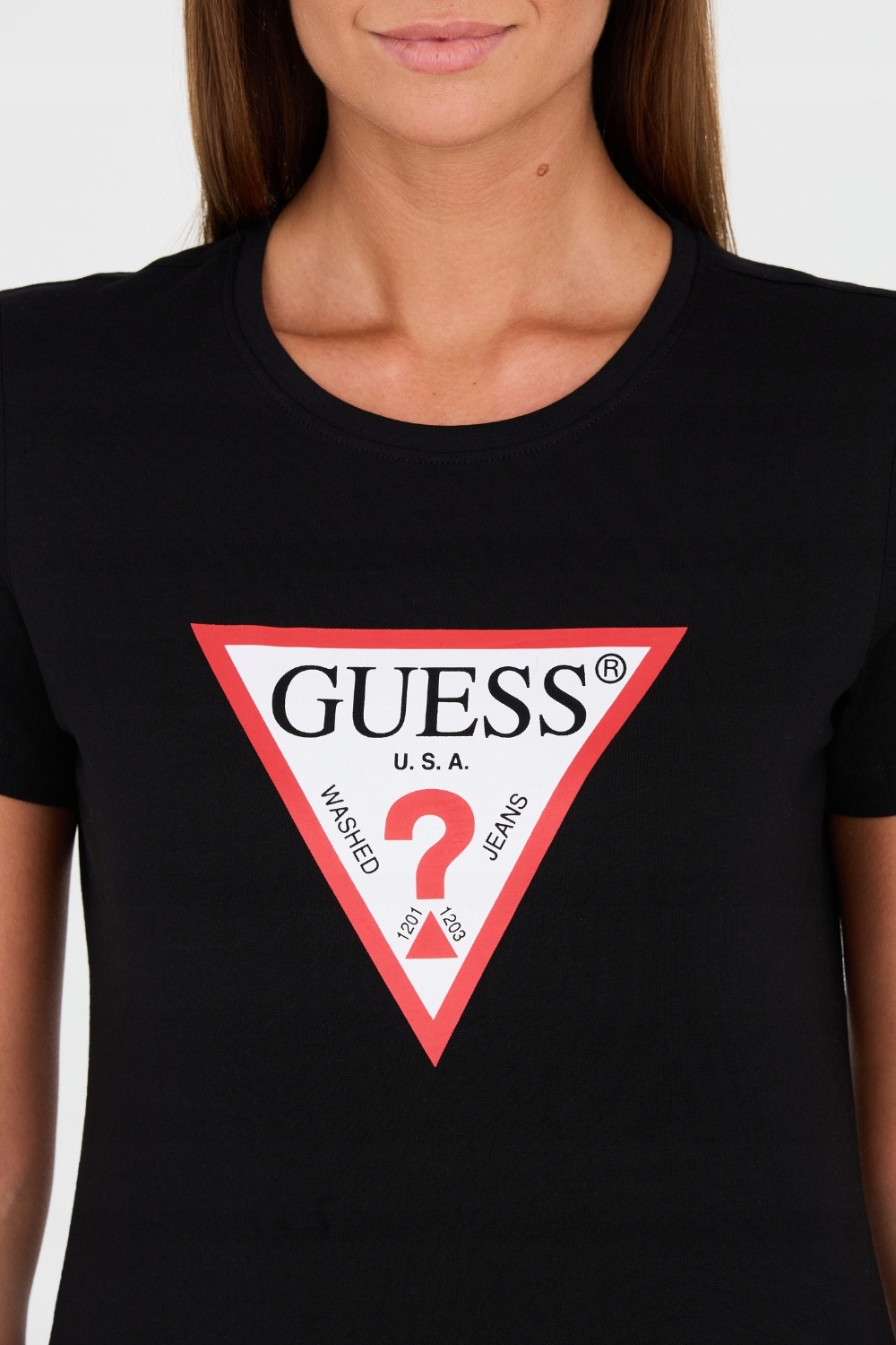 GUESS Czarny t-shirt Original Tee M Rozmiar M