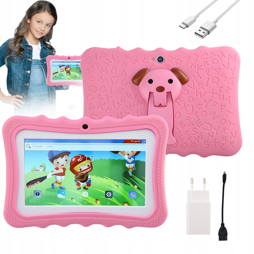 Tablet Edukacyjny Dla Dzieci 7 Cali Wi-fi Bluetooth Z 32 Gb Pamięci