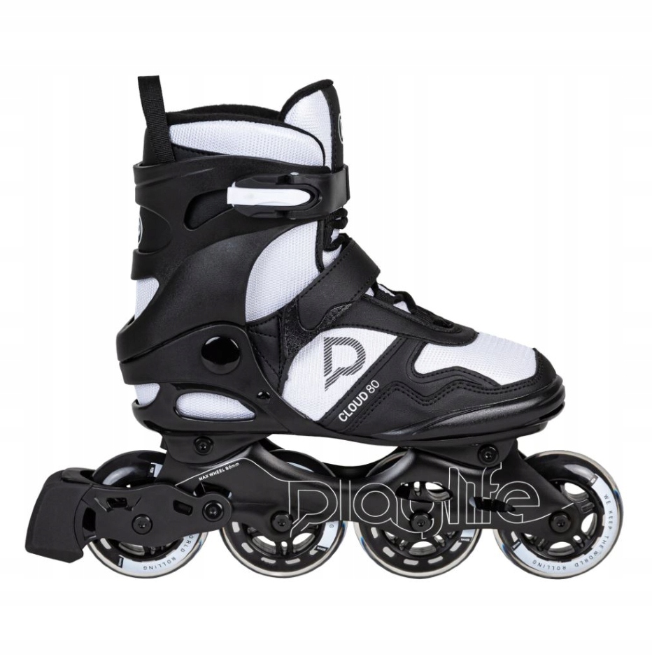Powerslide Rolki Playlife Cloud Black/White, 4x, 84