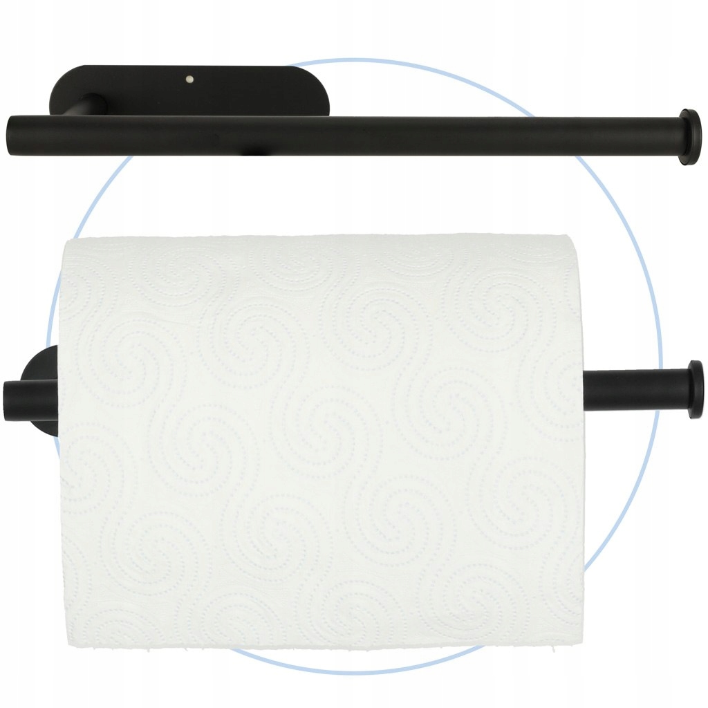 UCHWYT WIESZAK NA RĘCZNIK PAPIER TOALETOWY CZARNY EAN (GTIN) 0614158835096